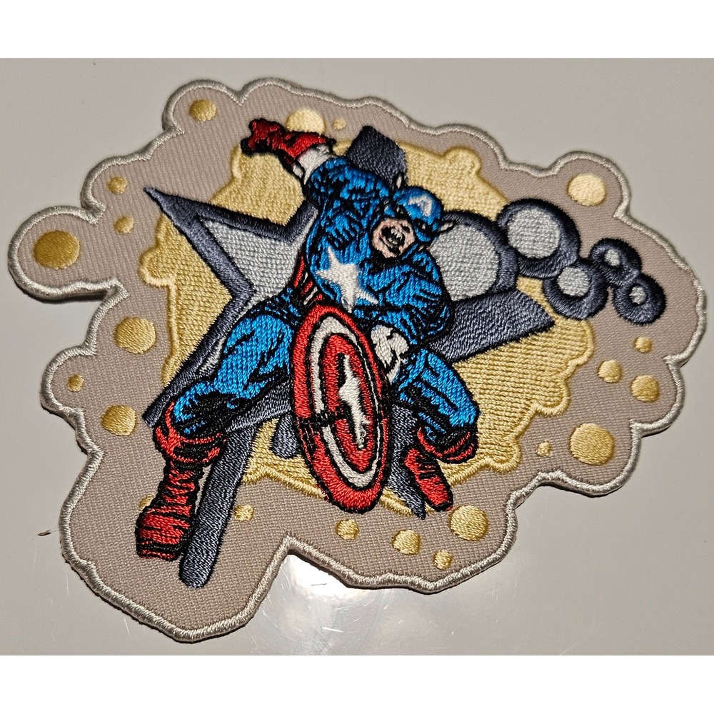 Captain‎ America Embroidered Patch Marvel Comics Superhero Applique
